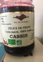 Cantidad de azúcar en Delice de fruits Cassis