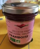 Cantidad de azúcar en Delice de fruits framboise