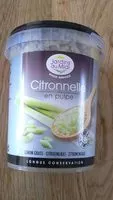Quantité de sucre dans Citronnelle en pulpe