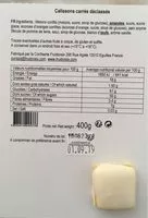 Cantidad de azúcar en Calissons carrés déclassés
