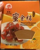 Jumlah gula yang masuk Kumquats confits