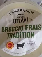Quantité de sucre dans Brocciu frais tradition