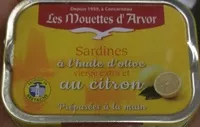 Cantidad de azúcar en Sardines à l'huile d'olive vierge extra et au citron