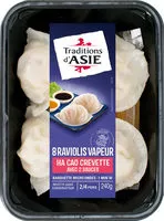 Suhkru kogus sees 8 raviolis vapeur, Ha Cao crevette avec sauce aigre-douce et sauce soja