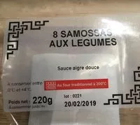 Jumlah gula yang masuk Samosas aux legumes