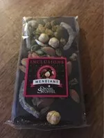 चीनी की मात्रा Mendiant chocolat noir