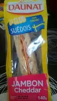 Количество сахара в Club suedois jambon cheddar