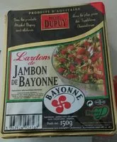 चीनी की मात्रा Lardons de jambon de Bayonne