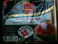 चीनी की मात्रा Quart prétranché de jambon de bayonne