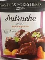入っている砂糖の量 Autruche, sauce agrumes