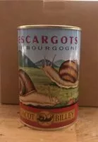 İçindeki şeker miktarı Escargots de Bourgogne