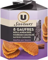 Suhkru kogus sees Gaufres hollandaises fourrage caramélisé saveur caramel