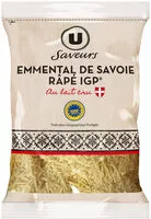 Sokerin määrä sisällä Emmental de Savoie rapé IGP lait cru 31%MG