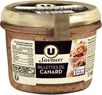 入っている砂糖の量 Rillettes de canard Saveurs