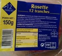 Amount of sugar in Rosette 12 tranches