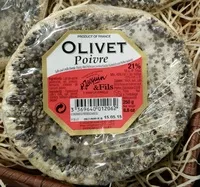 Sucre et nutriments contenus dans Olivet