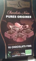 Jumlah gula yang masuk Les ganaches pures origines chocolat noir bio