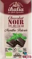 入っている砂糖の量 Chocolat Noir 70% Menthe (100 GR)
