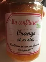 Amount of sugar in Confiture D'orange et Zestes