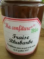 Amount of sugar in Ma confiture fraise rhubarbe