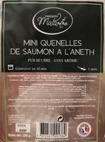 含糖量 Mini quenelles de saumon à l'aneth