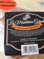 Sucre et nutriments contenus dans Artisanat breton la madeleine geante