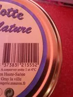 Quantité de sucre dans Cancoillotte nature
