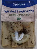 Jumlah gula yang masuk Sardines marinées citron et basilic bio