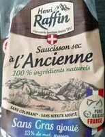 İçindeki şeker miktarı Saucisson sec à l'Ancienne