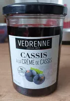 Jumlah gula yang masuk Cassis à la crème de cassis