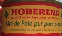 Sucre et nutriments contenus dans Hoberena