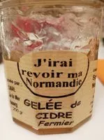 Sucre et nutriments contenus dans J-irai revoir ma normandie