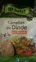 Quantité de sucre dans Lamelles de dinde (saveur kebab)