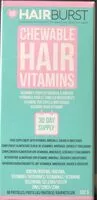 Sucre et nutriments contenus dans Hairburst