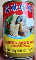 Jumlah gula yang masuk Champignon huître au naturel