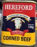 Suhkru kogus sees Corned beef Hereford
