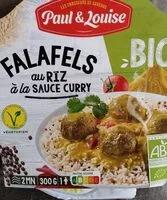 İçindeki şeker miktarı Falafels au riz sauce curry