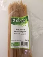 Quantité de sucre dans Idénat spaghetti demi complete
