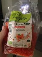 Sokerin määrä sisällä Fusilli de lentilles corail