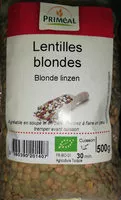 入っている砂糖の量 Lentilles Blondes