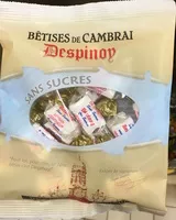 Amount of sugar in Bêtises de Cambrai sans sucres