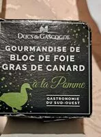 Zuckermenge drin Gourmandise de bloc de foie gras à la pomme