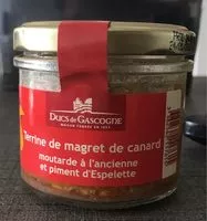 Zuckermenge drin Terrine de magret de canard
