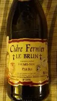 Cantidad de azúcar en Cidre fermier demi-sec breton, pur jus