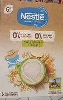 Cantidad de azúcar en Papilla multicereales y fruta