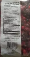 Quantité de sucre dans Cocktail fruits rouges surgelé