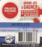 Quantité de sucre dans Myrtilles