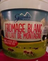 Jumlah gula yang masuk Fromage blanc au lait de montagne 0% M.G.