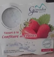 Jumlah gula yang masuk Yaourt à la confiture de fraises