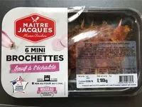 含糖量 6 Mini Brochettes de Bœuf à l'Échalote